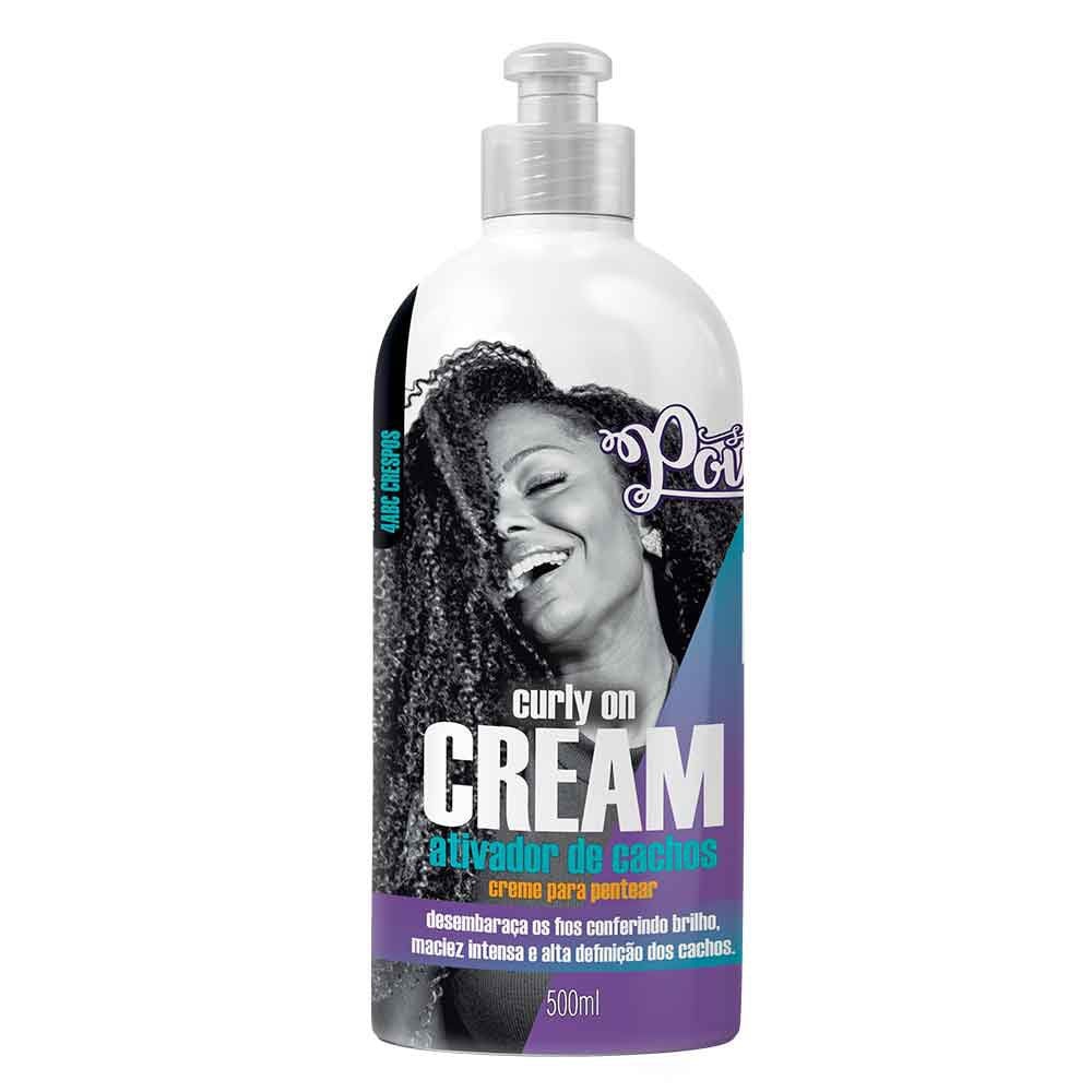 Creme Para Pentear Soul Power Curly On Cream Ativador De Cachos 500ml ...