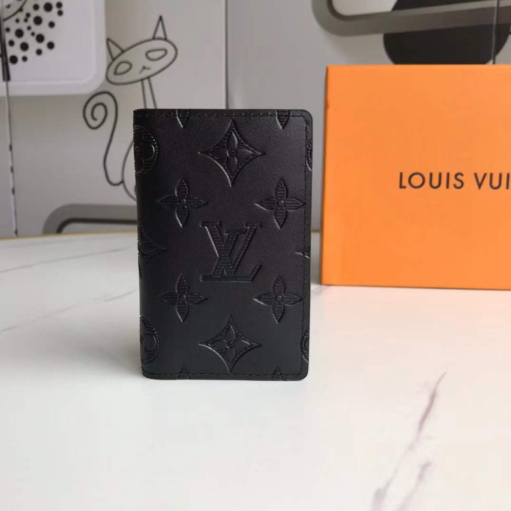 com caixa) 100% Original Louis Vuitton Carteira Luis Monograma