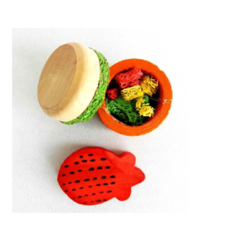 Brinquedo Mordedor para Roedores Hamster Madeira e Bucha n1 - Pawise