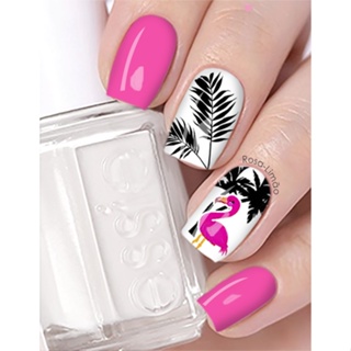 12 peliculas de unha FLAMINGO folhagem em Oferta na Shopee