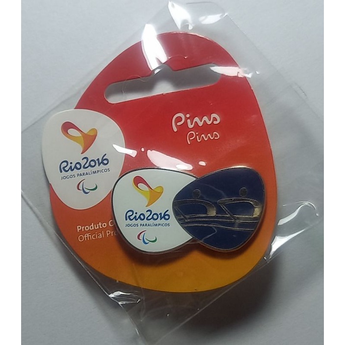 PIN Oficial Jogos Paralimpicos Rio 2016 ( Remo). Elimatec Moedas Antigas.