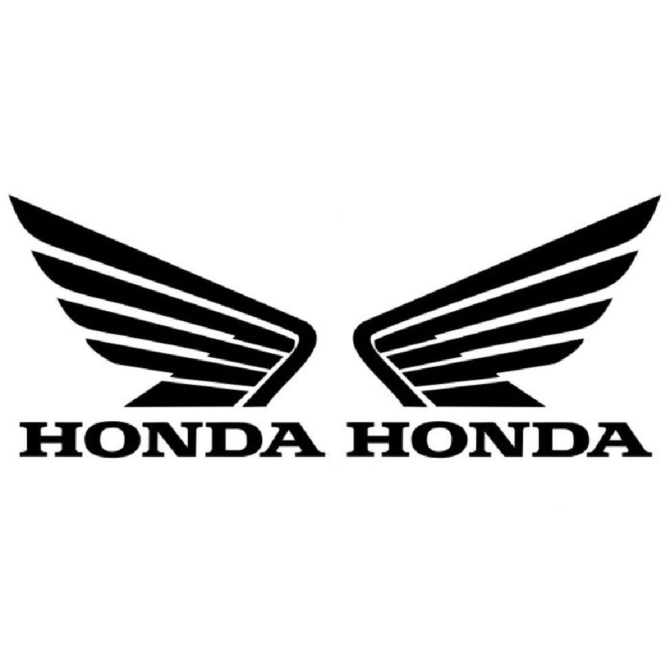 Adesivo Honda Asas Tanque Preto - Hornet Cb Cg - Par