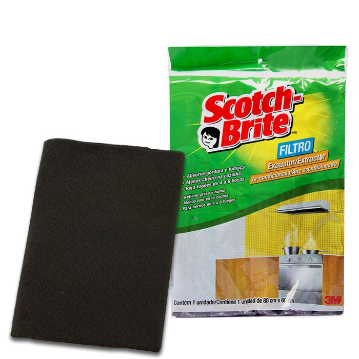 Filtro 3M Scotch-Brite para Coifa, Depurador, exaustor, Suggar, ar-condicionado