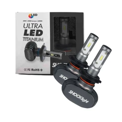 Kit Lâmpada Ultra LED Titanium Shocklight 10.000 Lumens Super Branca 12V 24V