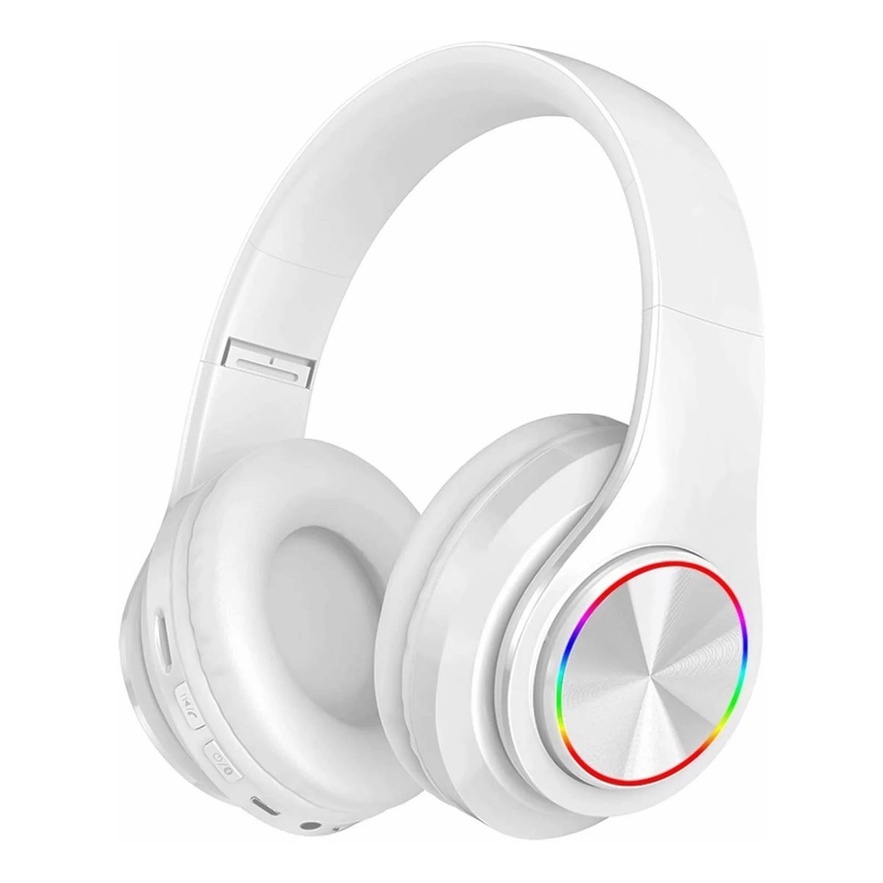Detalhes do Dobrável Sem Fio 5.0 Fones De Ouvido Bluetooth Com Luz Colorida Led Estéreo Redução de Ruídos