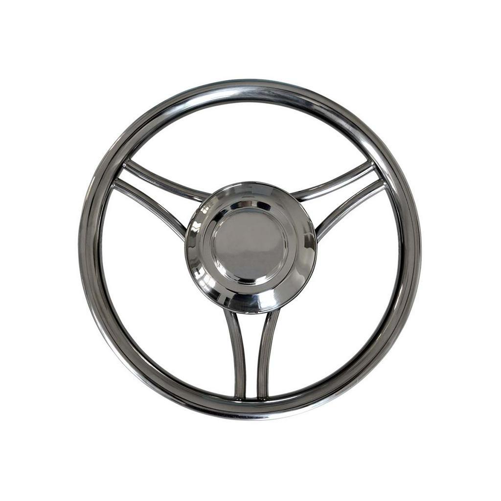 Volante Náutico Em Aço Inox Lancha Fishing Focker Ventura