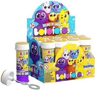 Bolha De Sabão Bolofofos 12u Lembrancinha Para Festas Aniver