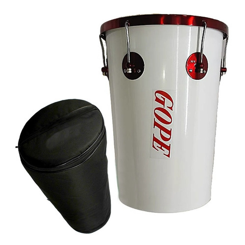 Rebolo Tantan Gope Cônico 12 Pol 45cm Branco Cereja + Capa