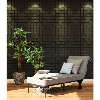 Kit 10 Placas 3d para Parede - Modelo Berlin em 3 cores - 50x50cm