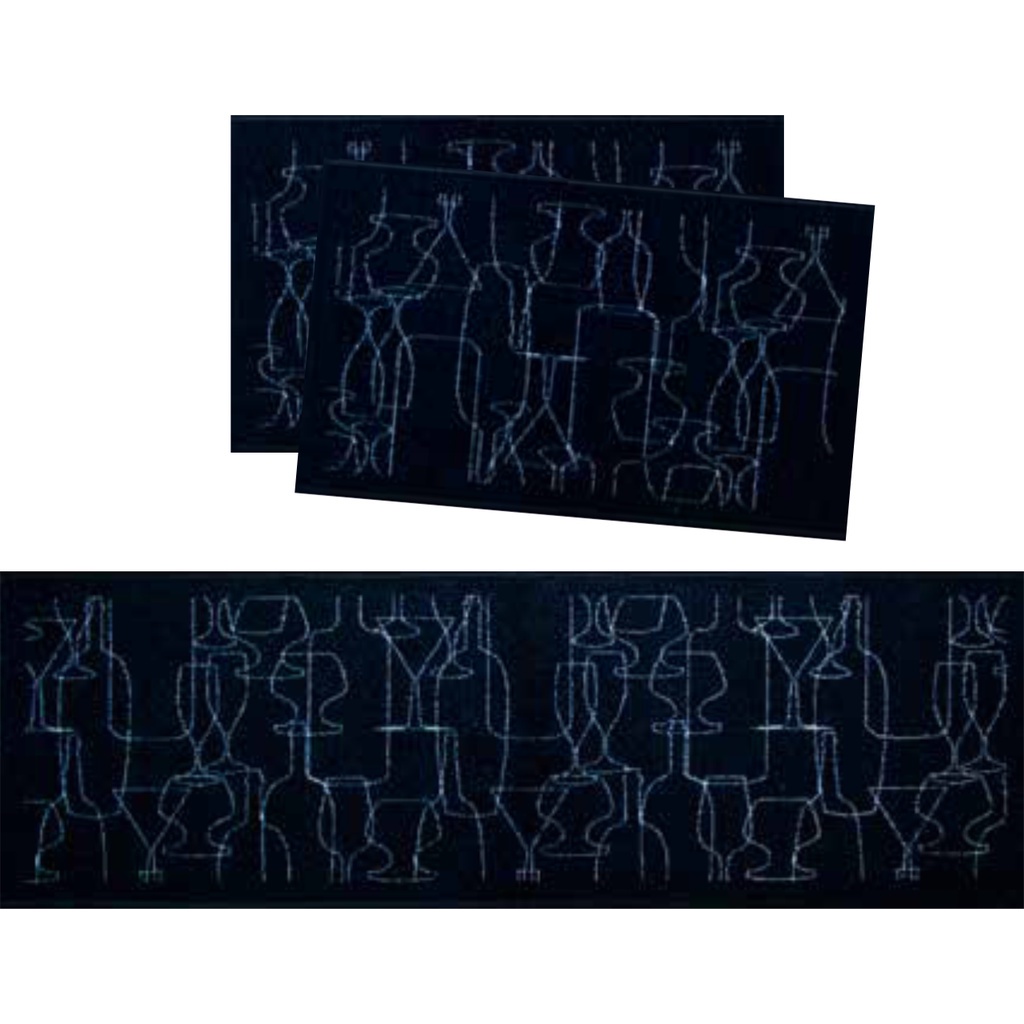 Jogo De Tapetes Para Cozinha 3 Peças Passadeira e Tapetes - Casa Decoração Pia Kit