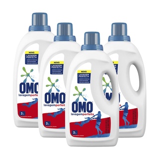 Kit 4 Lava-Roupas Líquido Omo Lavagem Perfeita 3l em Oferta na Shopee