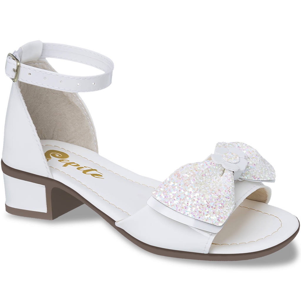 Sandalia Feminina Infantil Promoção Confortável Social Festa Com Salto Saltinho