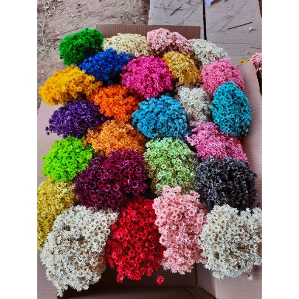 Flor sempre viva EXTRA , buquê com 300 flores secas para casamento , resina  e bijuterias | Shopee Brasil