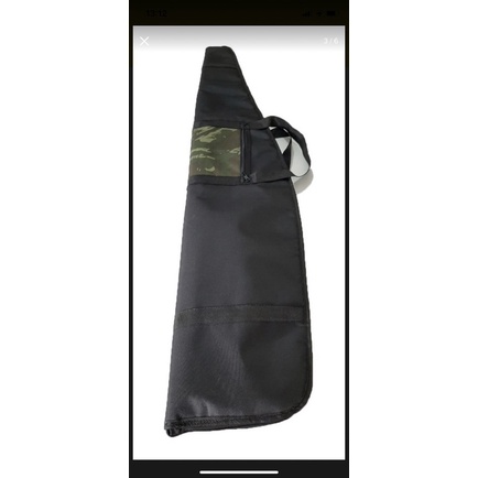 Capa para carabina preta Luxo 1,30m x 30cm forro reforçado
