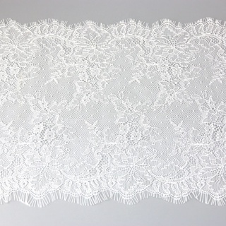 (3 Metros/Lote) 26cm Tecido De Renda De Cílios Brancos Decoração Amor Acessórios De Vestido De Casamento em Oferta na Shopee