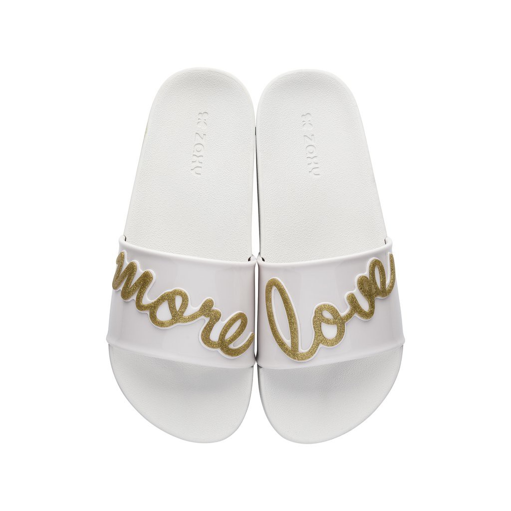 CHINELO ZAXY MORE LOVE GRENDENE BRANCO