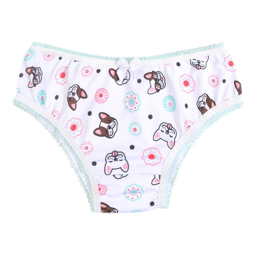 Kit 10 Calcinha Infantil Microfibra Estampada Fofinhas Delicada Mocinha