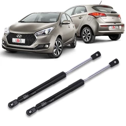 Par Amortecedor Porta Malas Tampa Traseira p/ Carro Hyundai Hb20 2012 Até 2019