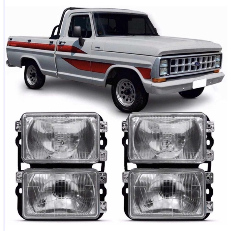 Par Farol Duplo Ford F1000 F4000 85 86 87 88 89 90 91