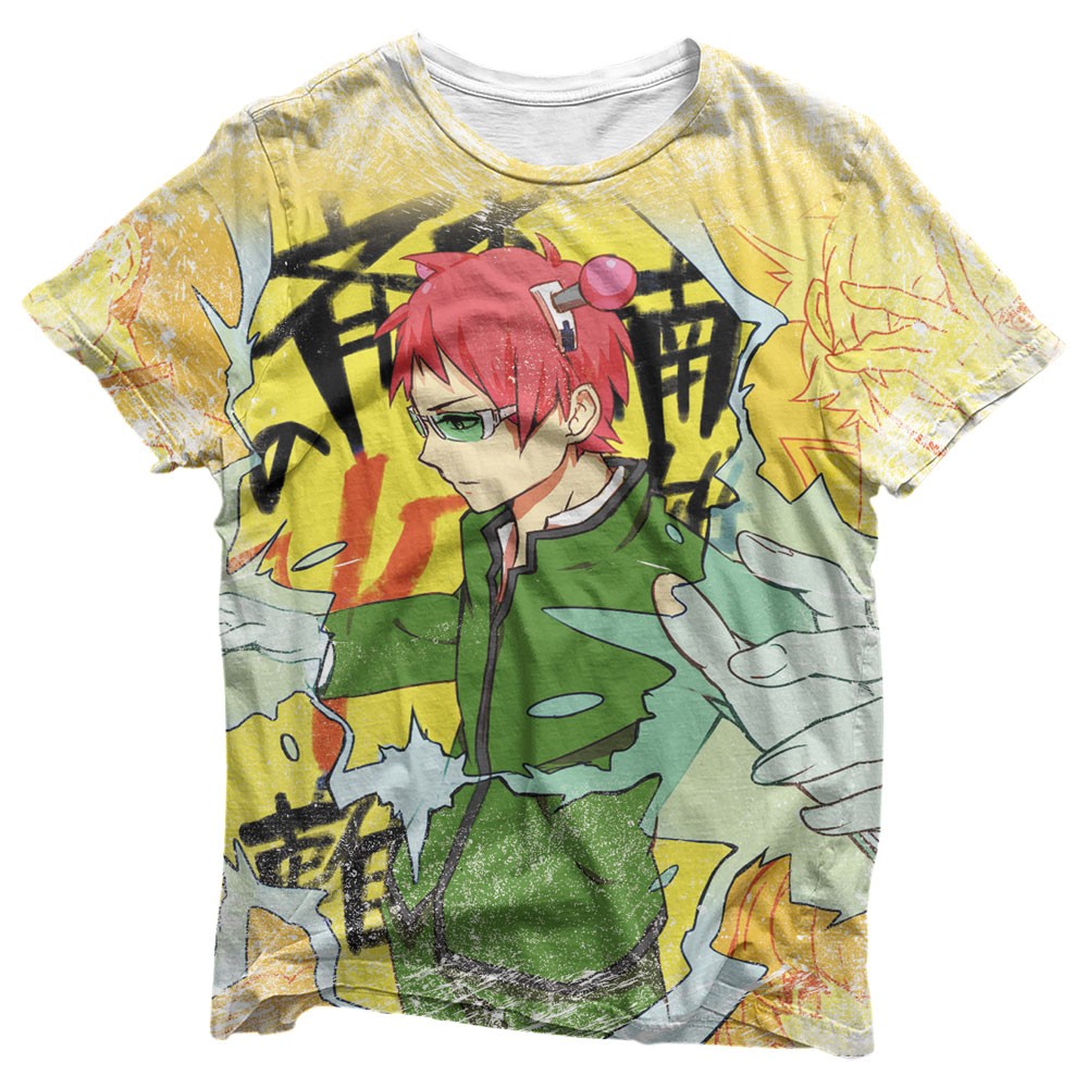  Camisa Saiki Fanart - Camisas Saiki Kusuo no Psi-nan Estampa Total