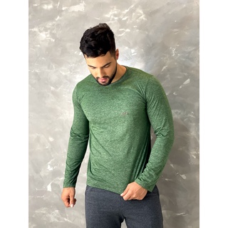 Camiseta Masculina Manga Longa Inverno  Poliéster Trabalho, Frio