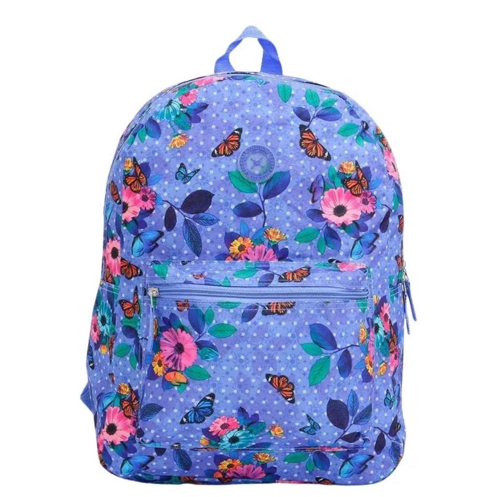 Mochila Escolar Borboletas Clio Girl Mf Shopee Brasil