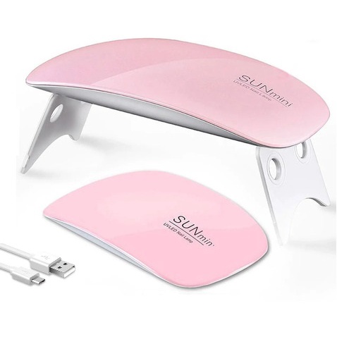 Mini Cabine Secador de Unhas LED UV 6w Dobrável Bivolt USB