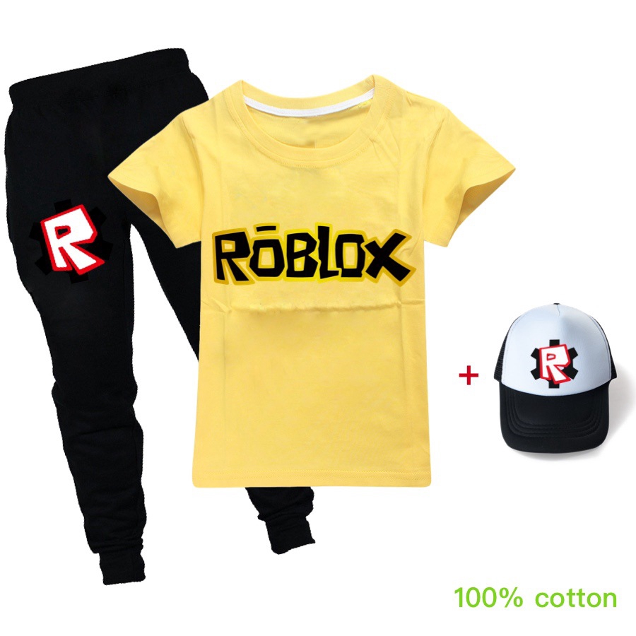 Roblox Camiseta Infantil De Desenho Roblox Com Tres Pecas Para Meninos E Meninas Shopee Brasil - camisa r roblox