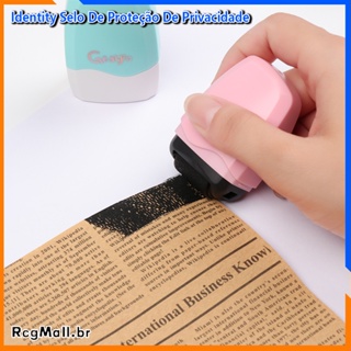 Mini Rolo De Eliminatores Para Privacidade /Identity Selo De Proteção De Privacidade Para Identificação /Proteção De Selo Do Auto-Inking em Oferta na Shopee