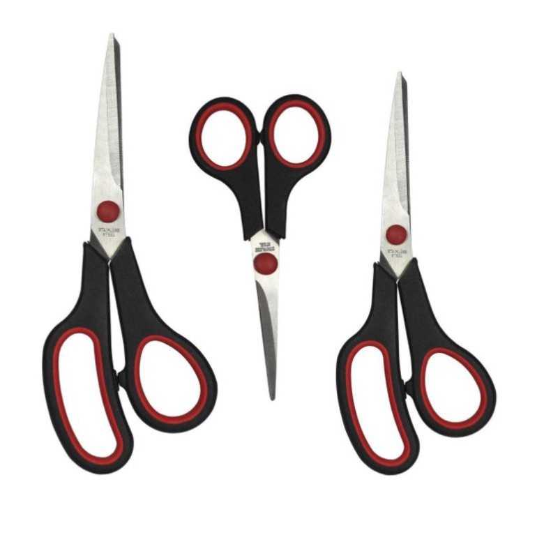 kit tres tesouras costura e utilidades cozinha Garantido
