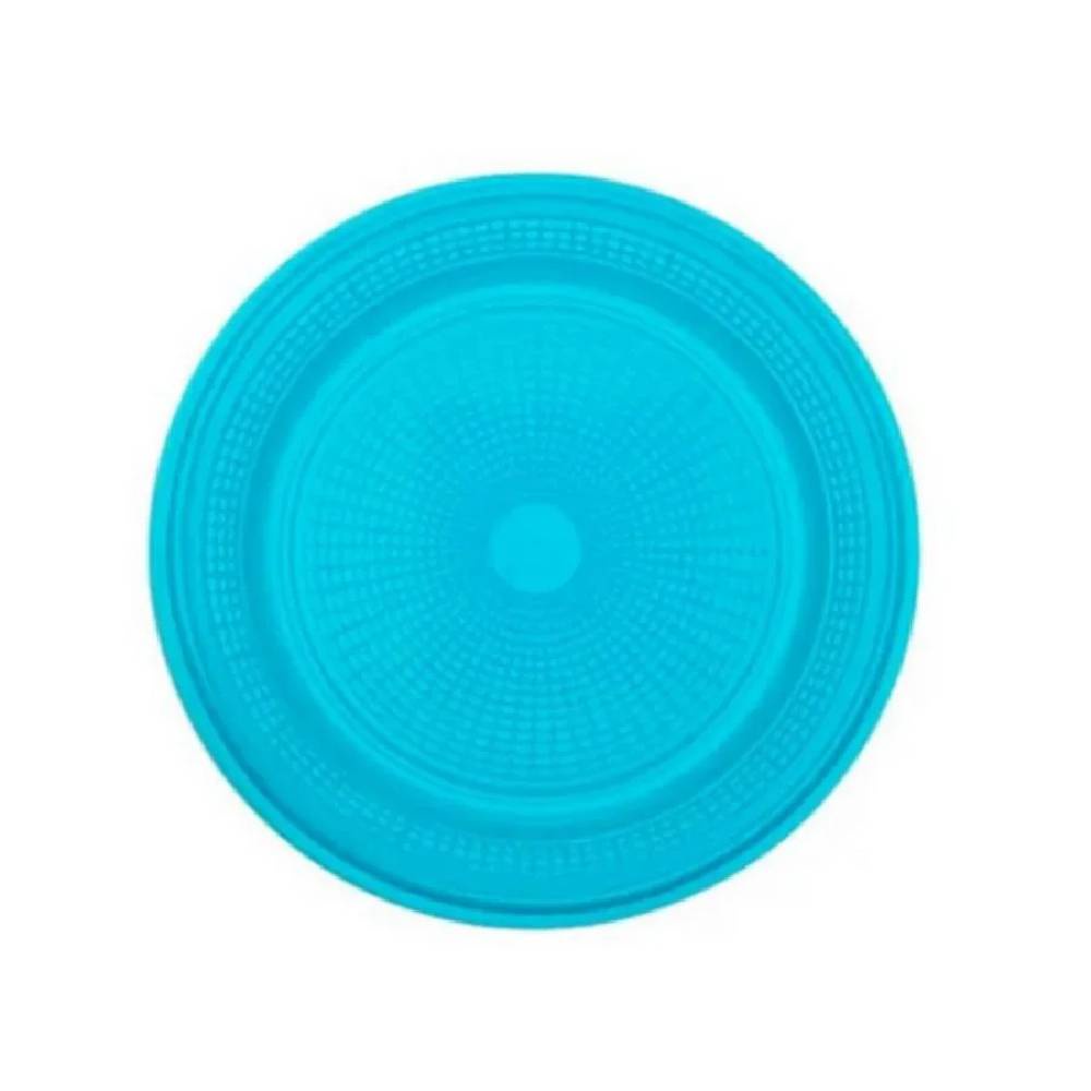 Prato Bolo Descartável 15cm Azul Claro 10 un - Trik Trik