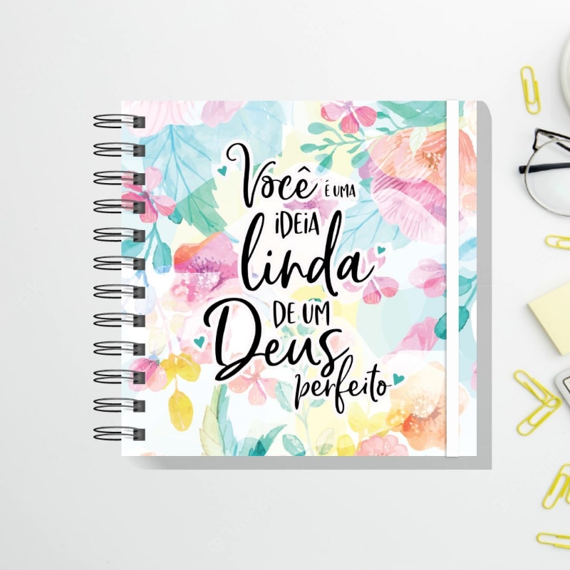 Caderno 18x18 Capa Cristã CQ114