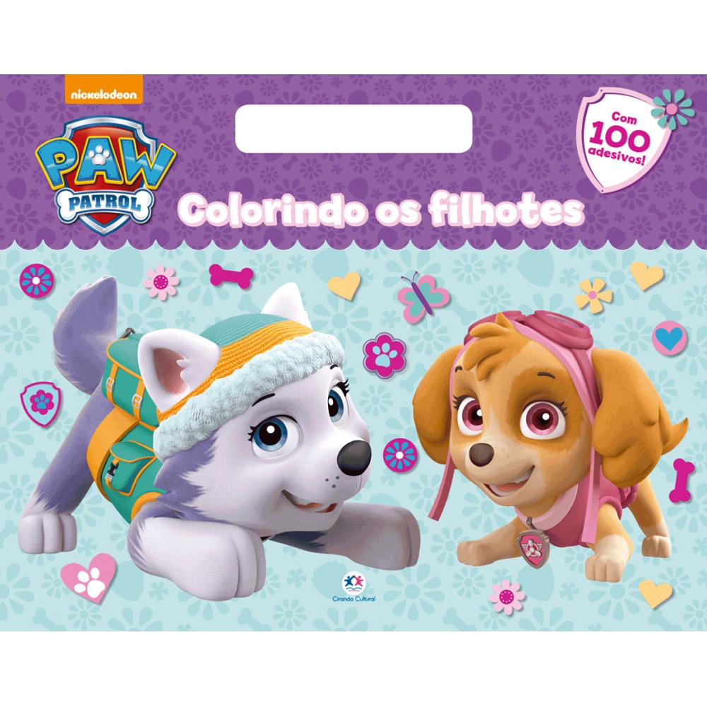 Livro - Patrulha Canina - Colorindo com os filhotes em Oferta na Shopee