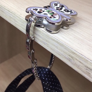 Gancho Suporte Porta Bolsa De Mesa Dobrável Com Formato De Borboleta