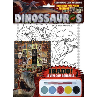 Dinossauros - Colorindo com Adesivos 03 em Oferta na Shopee