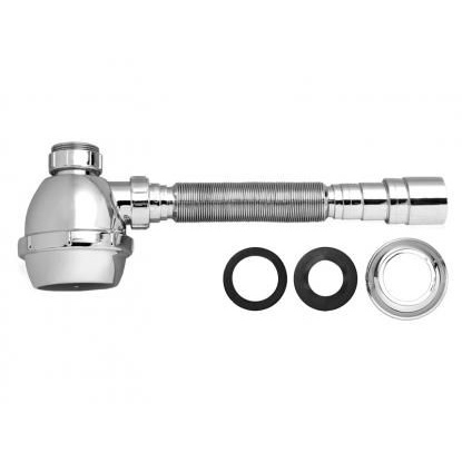 Sifão Extensível Copo Lavatório 7/8 Cozinha 11/2 Tanque 11/4 Cromado Blukit em Oferta na Shopee