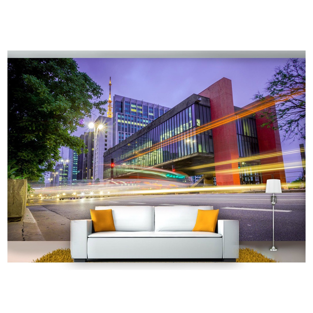 papel de parede Cidade Sâo Paulo Masp 3D 6m² NCD189