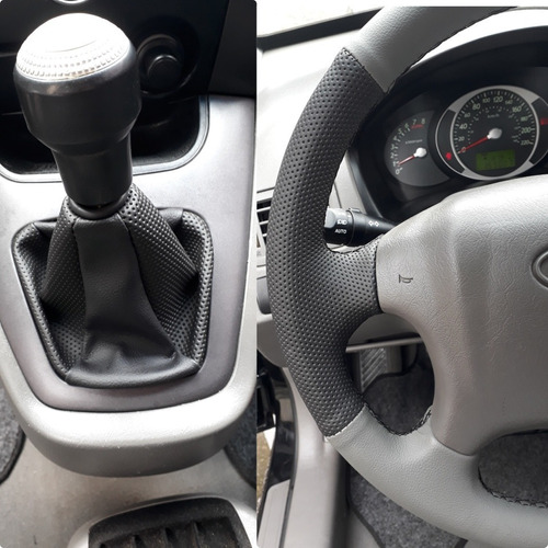 Capa De Volante Costurada + Coifa De Cambio Manual Tucson em Oferta na Shopee