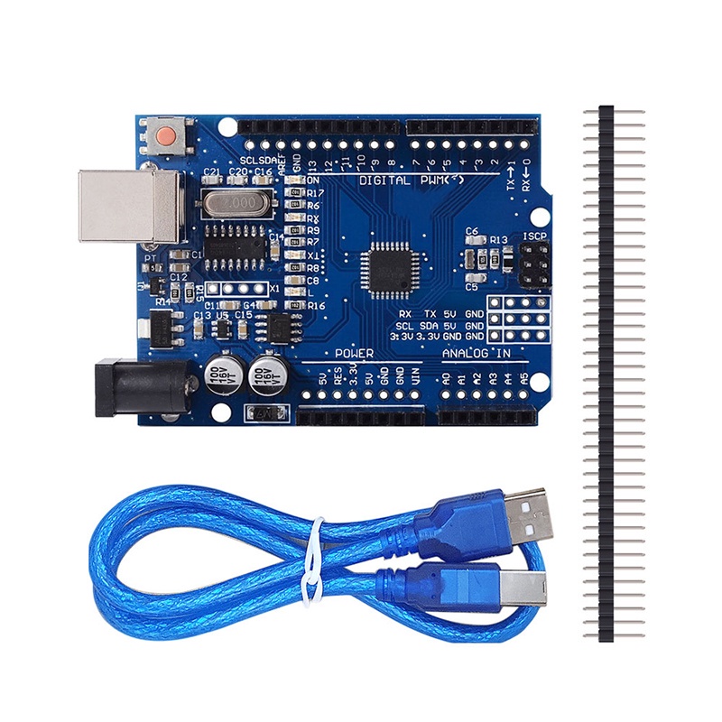 Placa Compatível Arduino Uno R3 Atmega328 Com Ou Sem Cabo Usb Placa De Desenvolvimento Shopee 7034