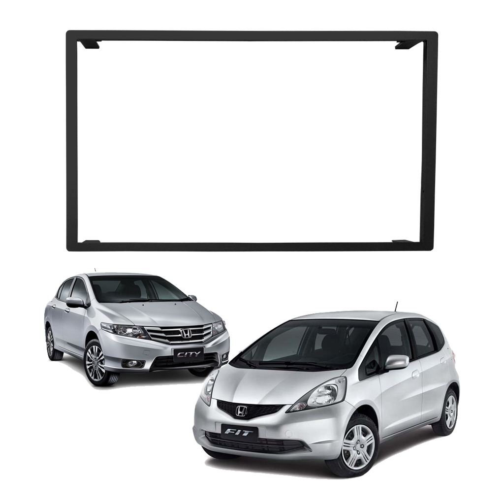 Moldura Central Painel Honda New City Fit Multimídia 2 Din