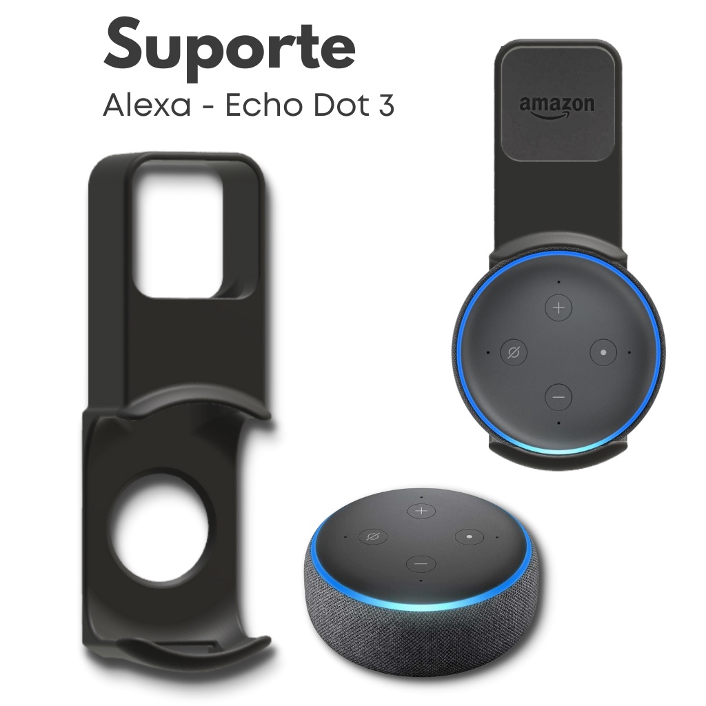 Suporte para Alexa Echo Dot 3 Amazon (em Impressão 3D)