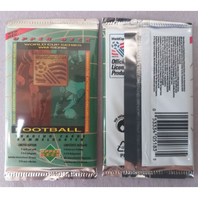 Envelope de Cards - Coleção World Cup Usa 94 - Copa do Mundo 1994 - Upper Deck - Lacrado