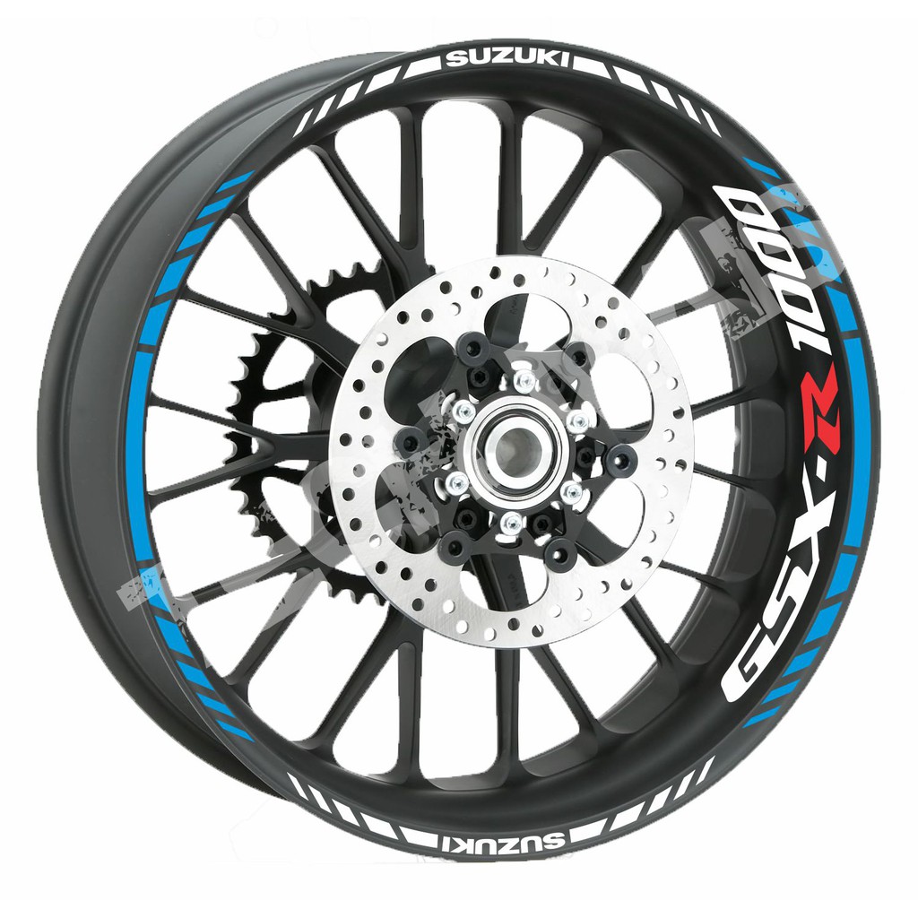 Kit Adesivos Refletivos de Friso, Rodas para motos Suzuki GSX - R 1000 gsx-r1000 GSX R1000 GSXR1000