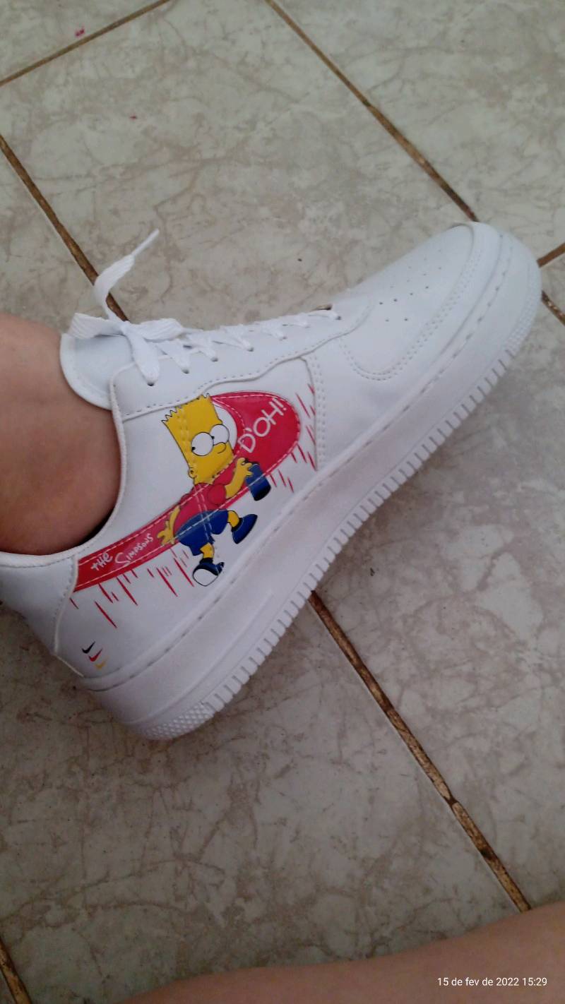 nike air force 1 bart simpson