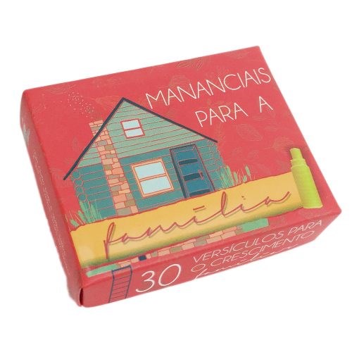 Caixinha de Versículos Diários | Mananciais para a Família | Vermelho em Oferta na Shopee