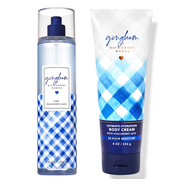 bath and body works gingham hand sanitizer