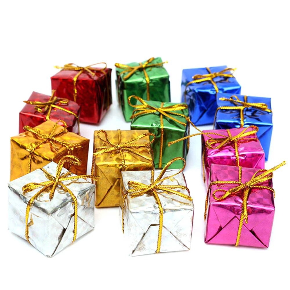 50 Mini Caixinha Caixa Presente Enfeite Arvore Natal Natalino | Shopee  Brasil