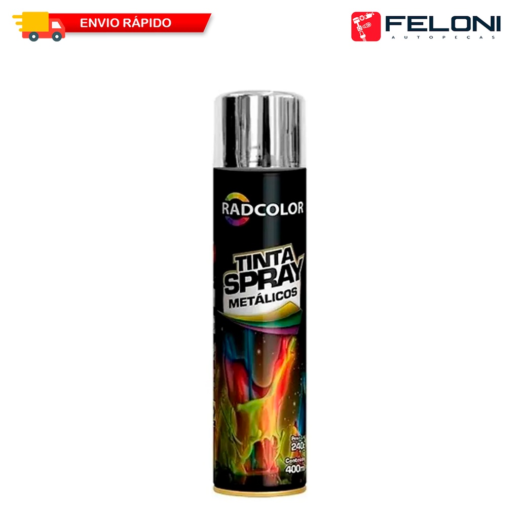 Tinta Spray Cromado Metalico Geral E Automotivo 400ml em Oferta na Shopee