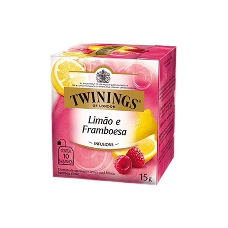Twinings Of London Sabor Limão E Framboesa 15g 10 Saquinhos