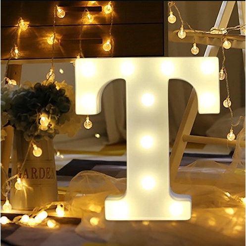 letra abajur Luminária decorativa Alfabeto Letras com luzes